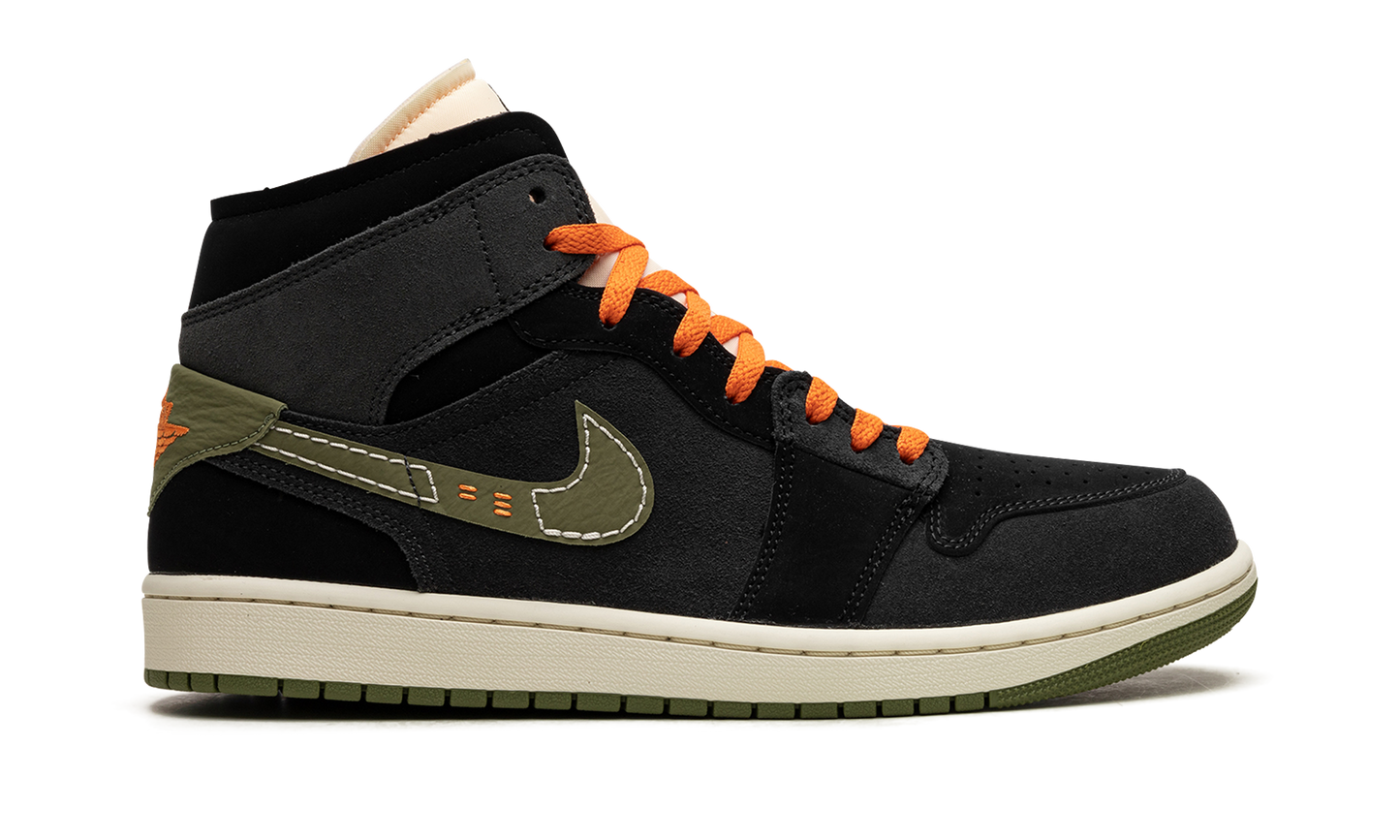 Air Jordan 1 Mid SE Craft "Anthracite Light Olive"