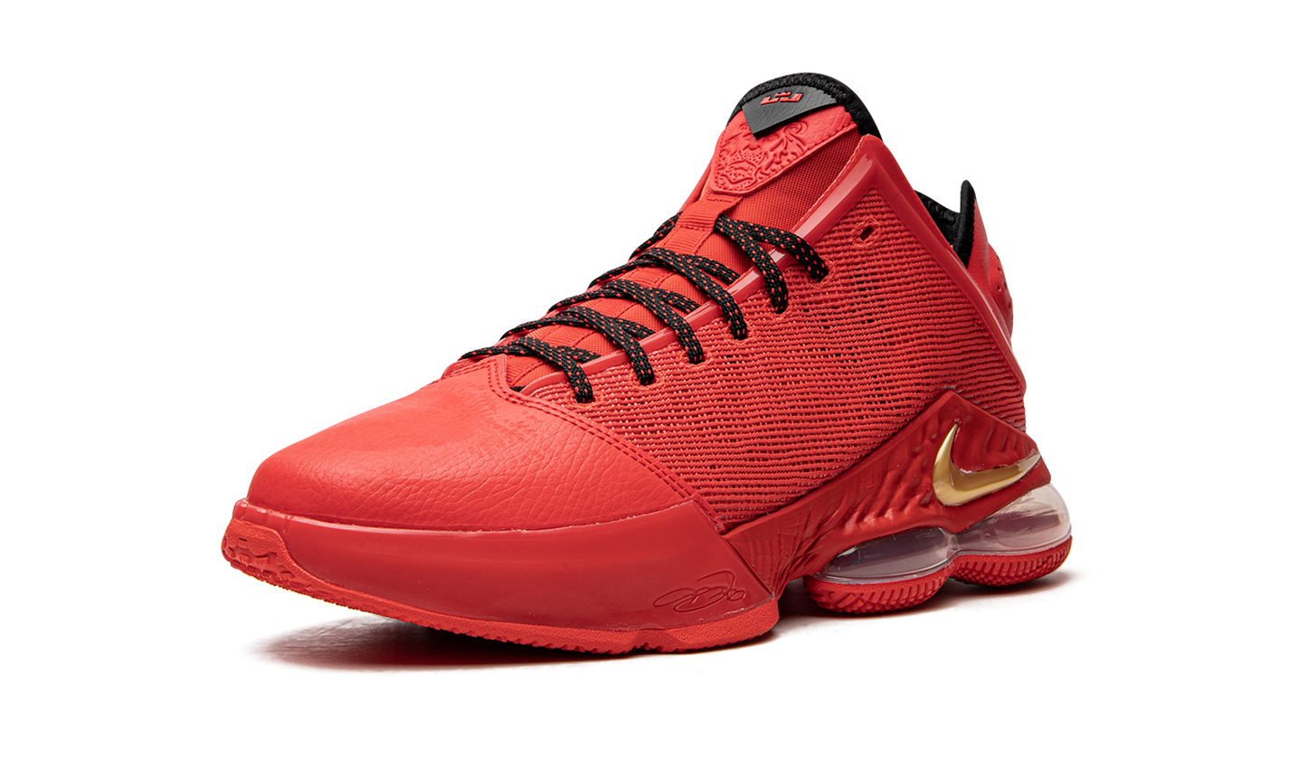 LeBron 19 Low "Light Crimson"