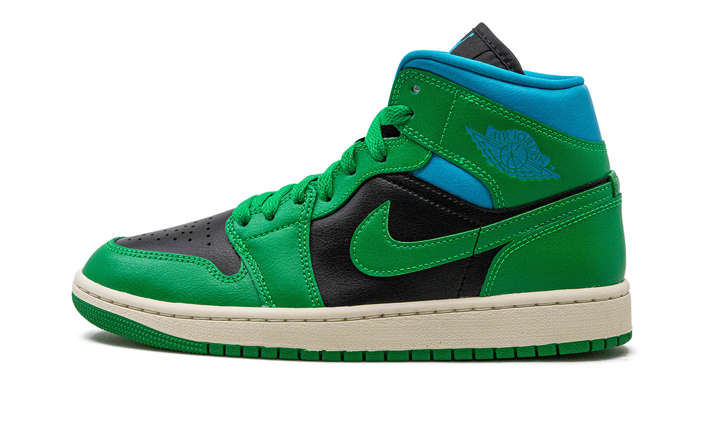 AIR JORDAN 1 MID WMNS "Lucky Green Aquatone"