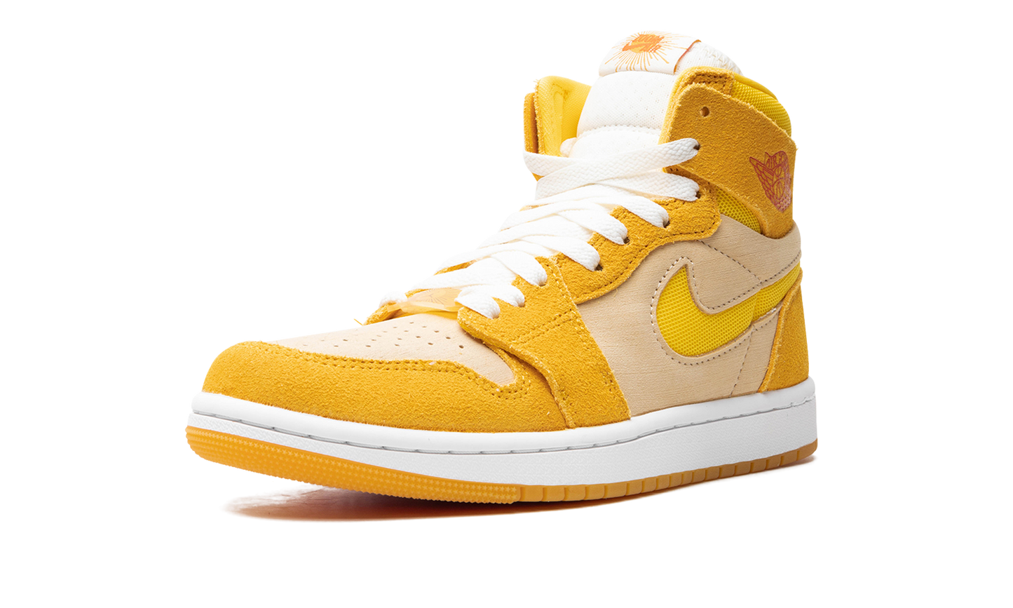Air Jordan 1 Zoom Air CMFT 2 WMNS "Yellow Ochre/Tour Yellow-Pale Vanilla-Safety"
