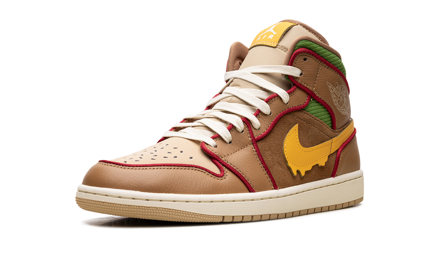 Jordan 1 Mid SE "Cheeseburger"