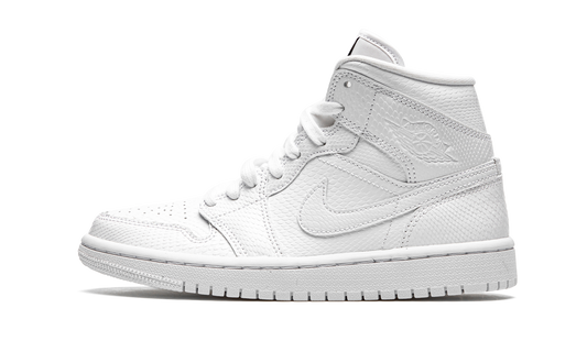 AIR JORDAN 1 MID WMNS "White Snakeskin"