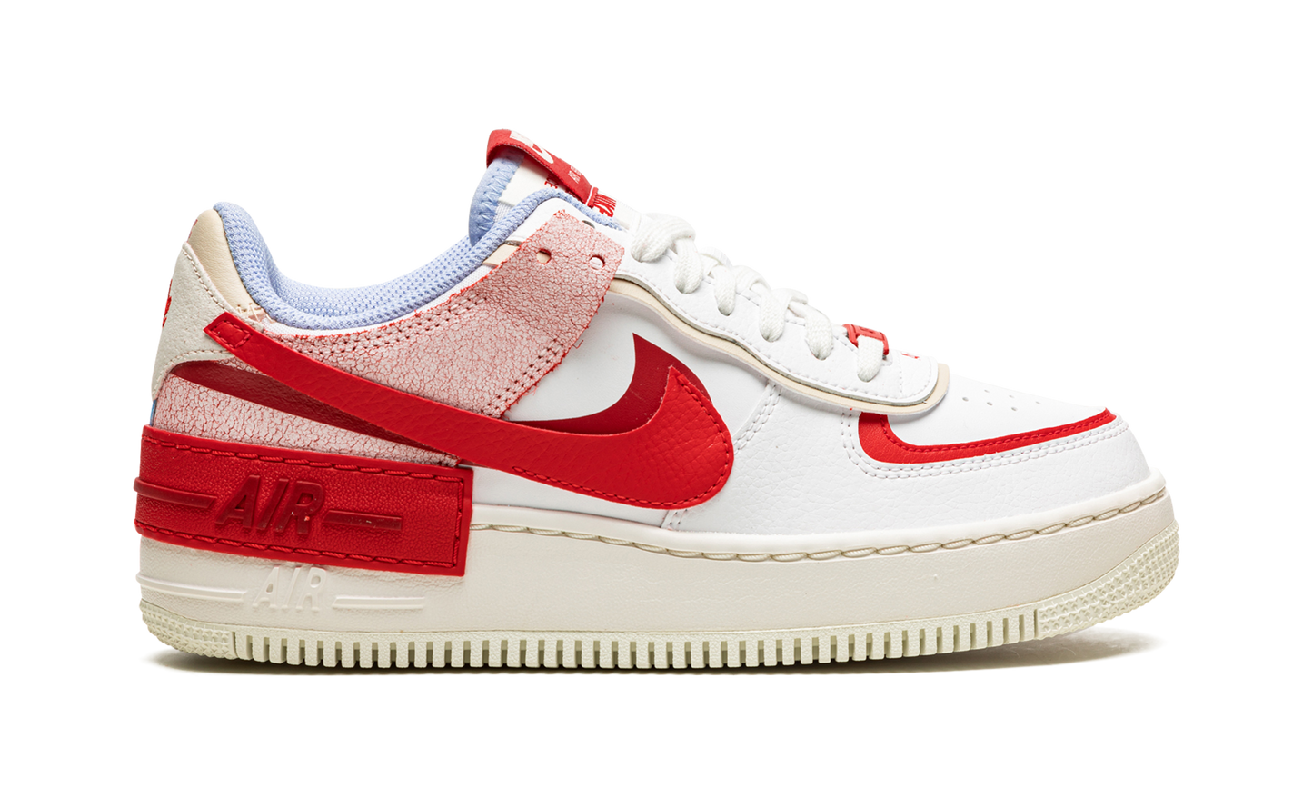 AIR FORCE 1 LO SHADO MNS WMNS "Red Cracked Leather"