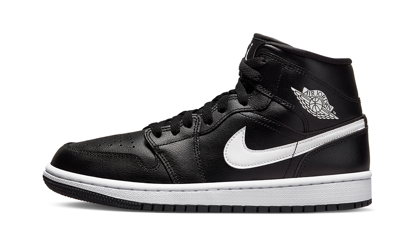 AIR JORDAN 1 MID WMNS "Black / White"