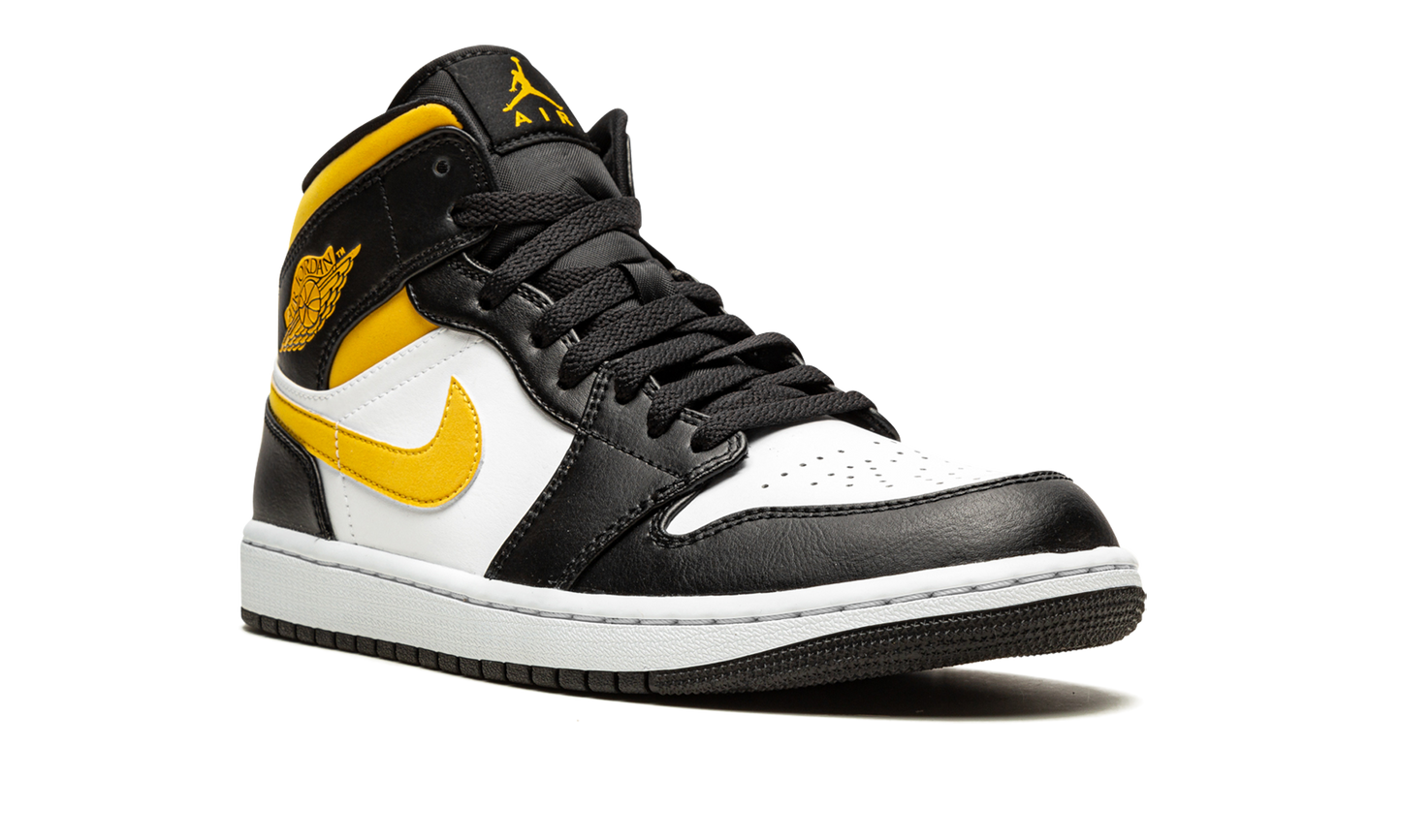 Air Jordan 1 Mid "White / Pollen / Black"