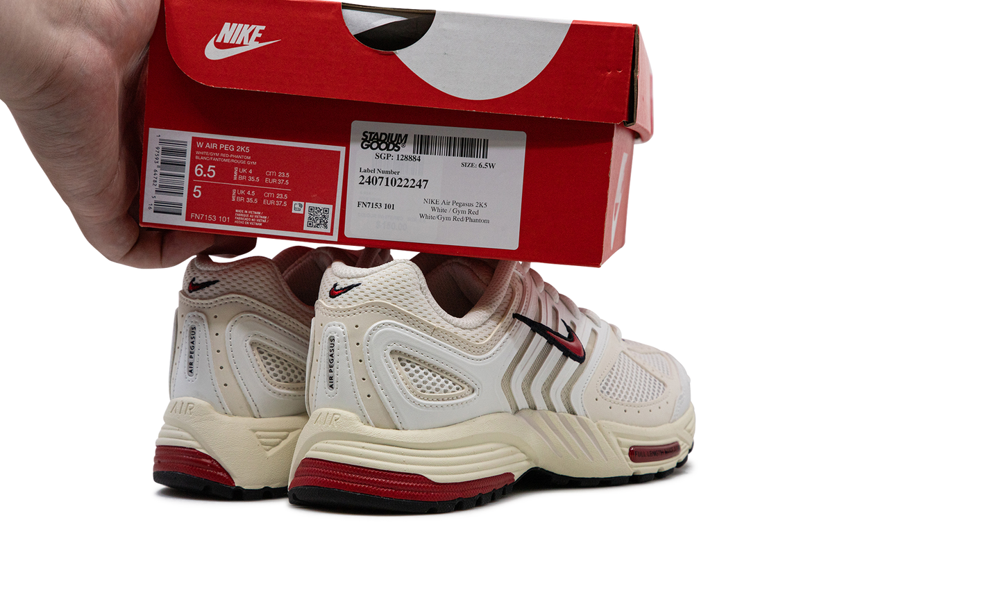 Air Pegasus 2K5 WMNS "White / Gym Red"