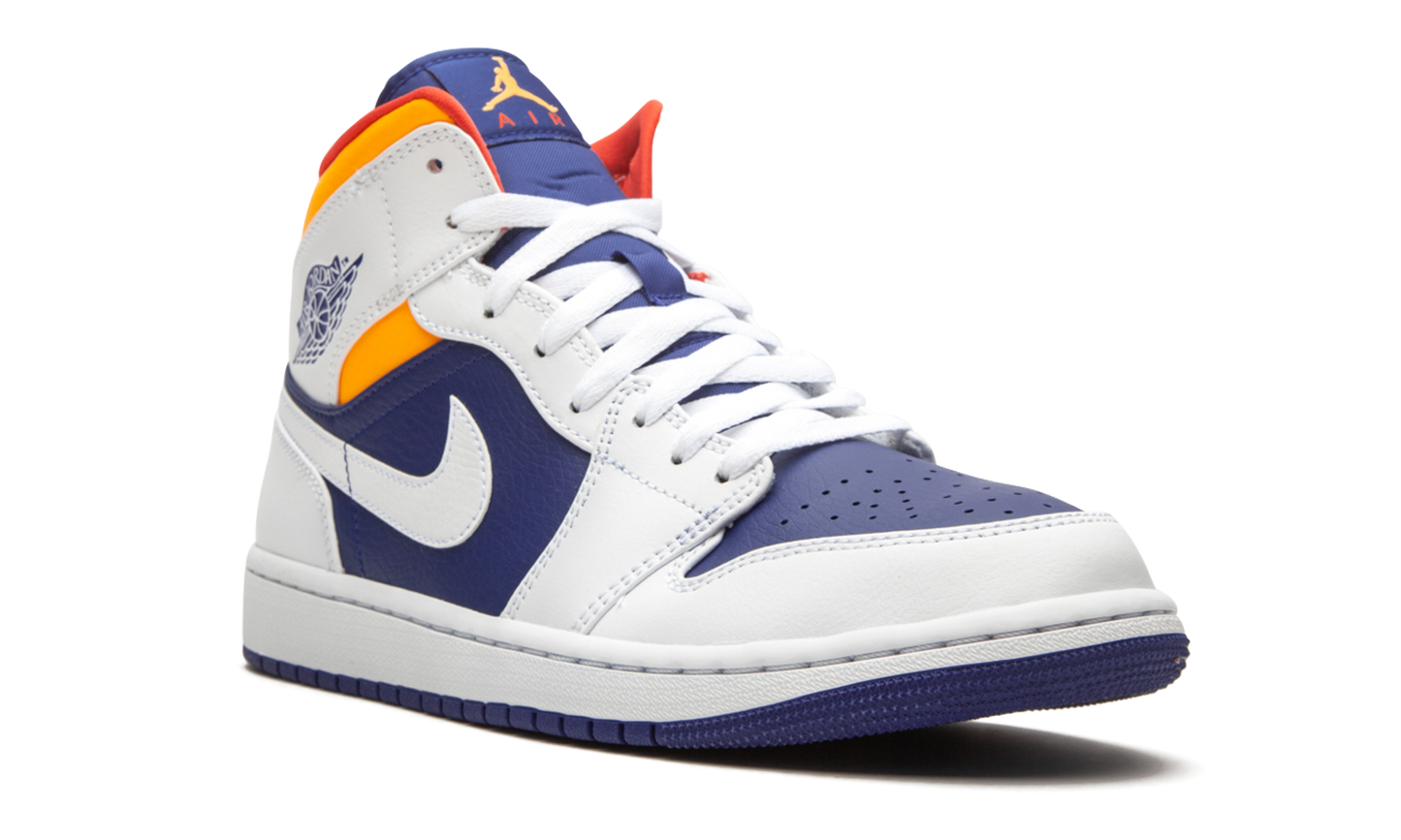 Air Jordan 1 Mid "Royal Blue / Laser Orange"