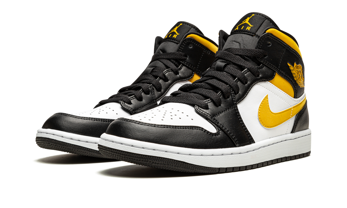 Air Jordan 1 Mid "White / Pollen / Black"