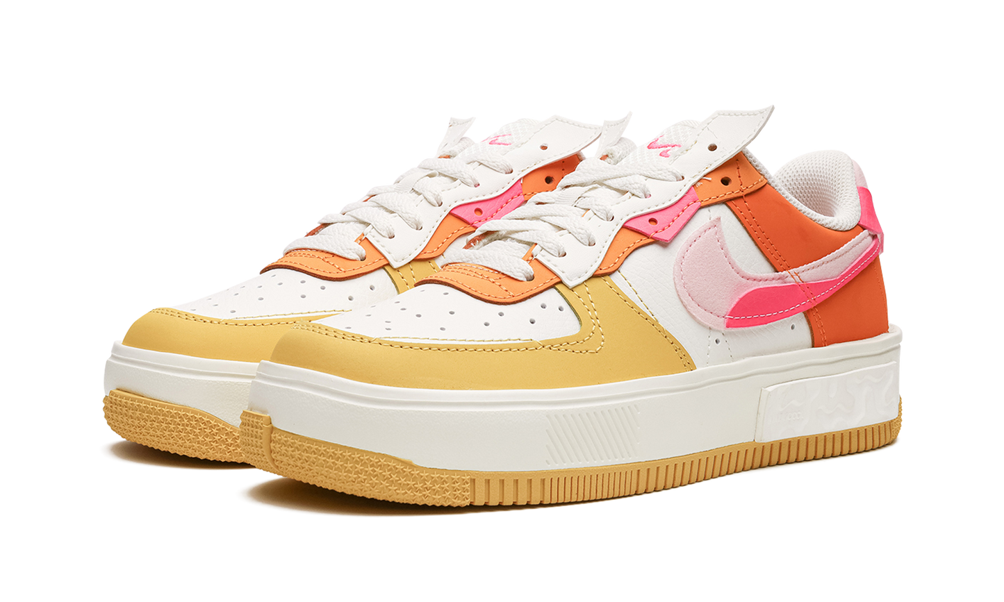 AIR FORCE 1 FONTANKA MNS WMNS "Summit White/Solar Flare/Medium Soft Pink/Hyper Pink"