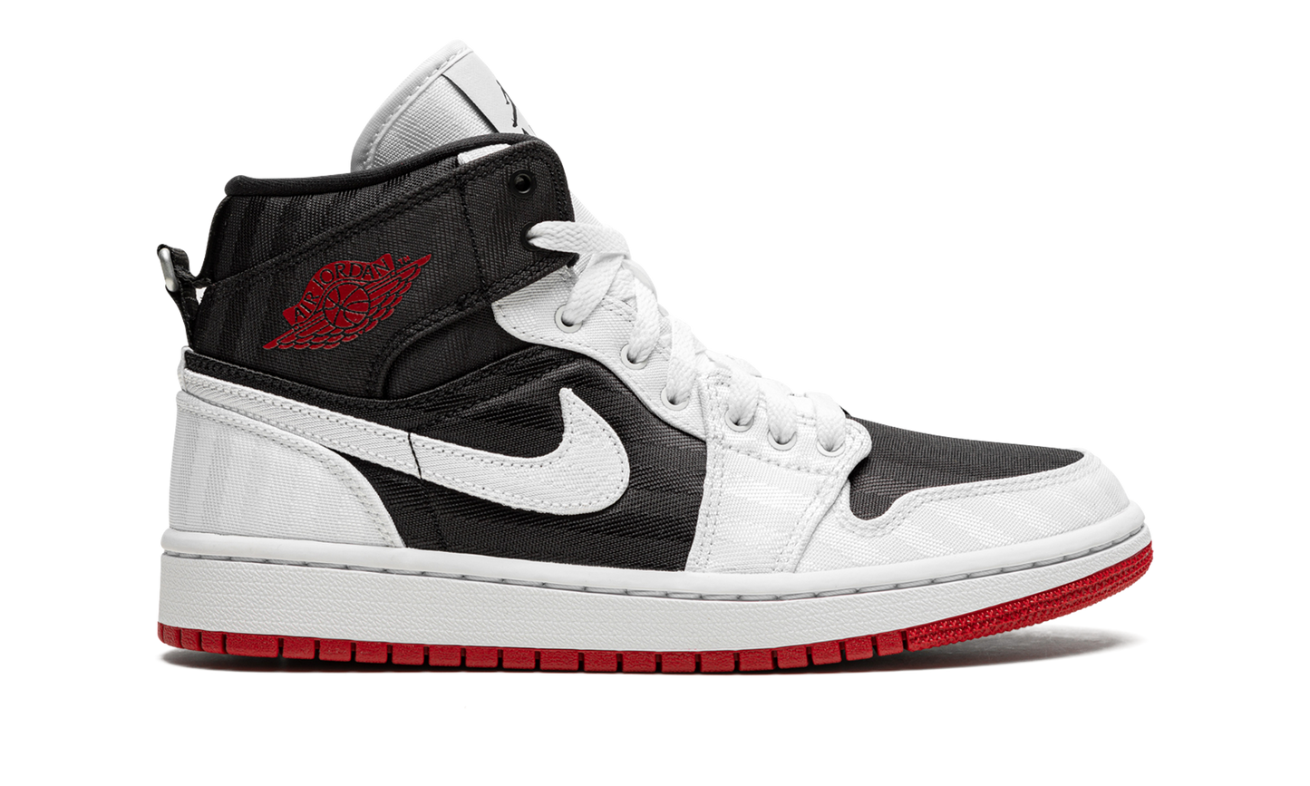 AIR JORDAN 1 MID SE UTL WMNS "White / Black / Gym Red"