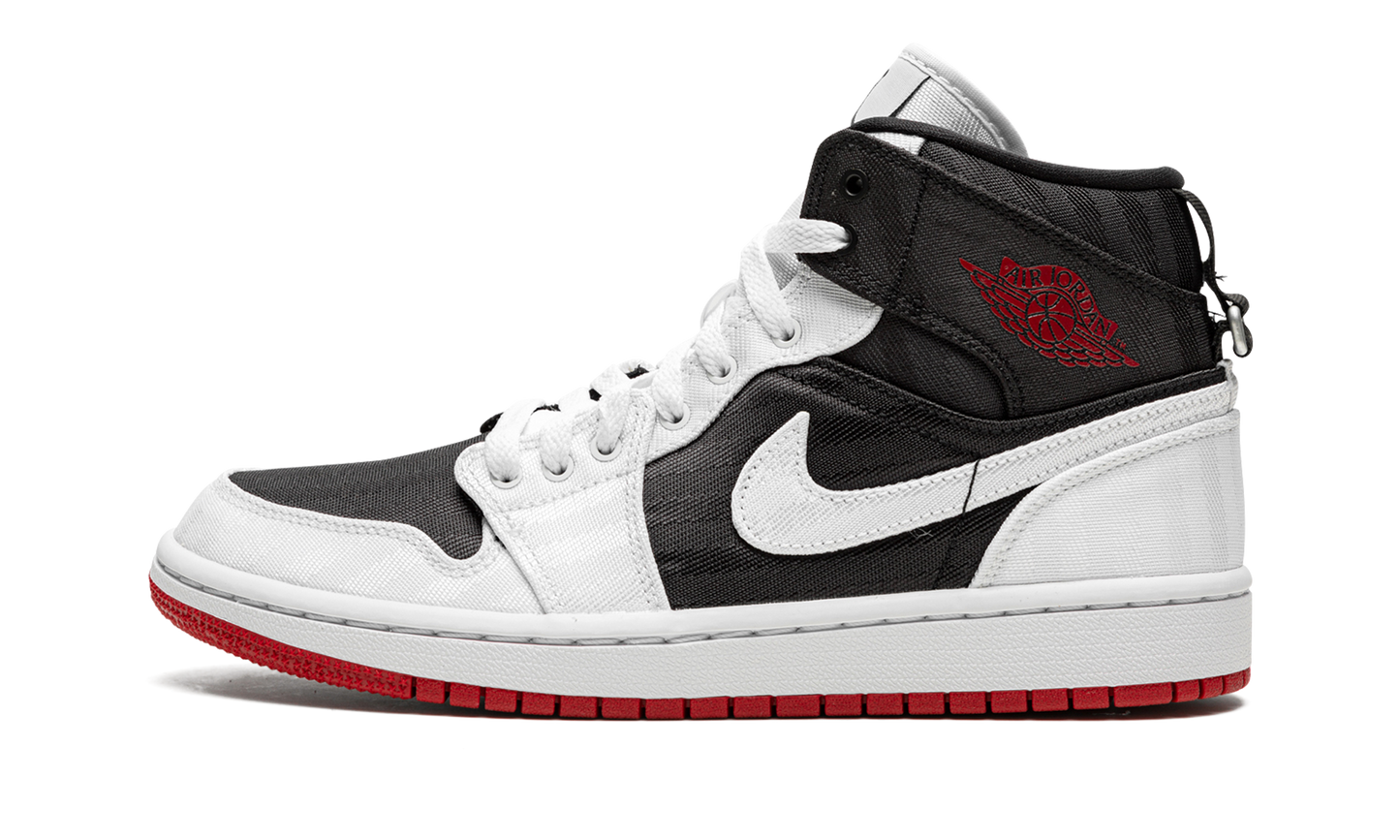 AIR JORDAN 1 MID SE UTL WMNS "White / Black / Gym Red"