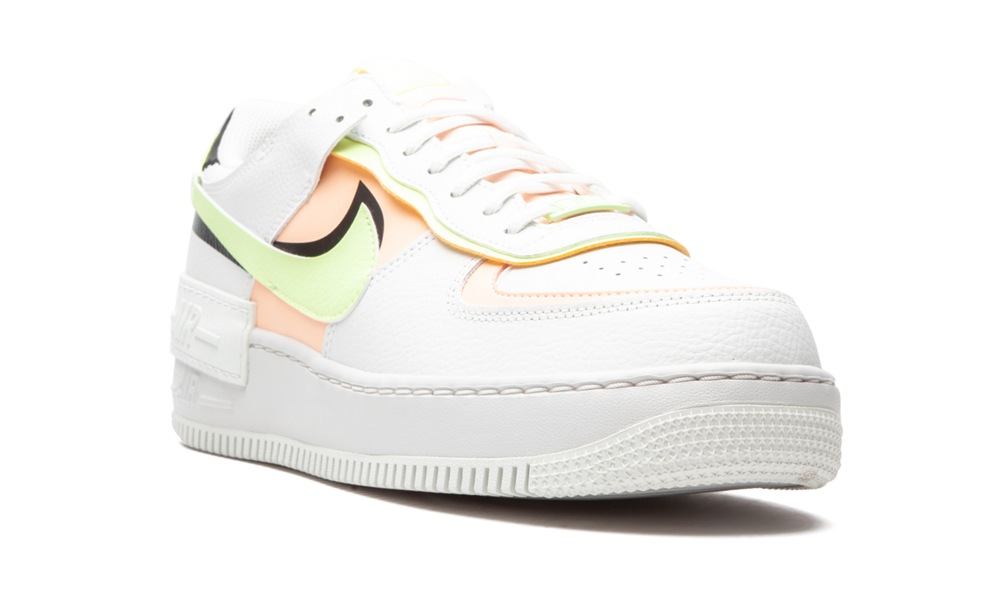 AIR FORCE 1 SHADO MNS WMNS "White / Barely Volt / Crimson Tint"