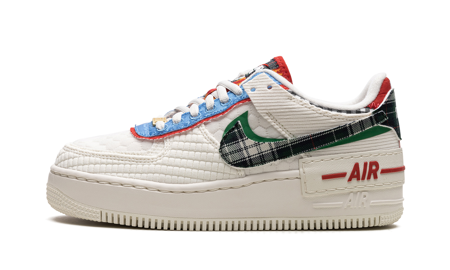 NIKE AIR FORCE 1 SHADO WMNS "Multi-Material"