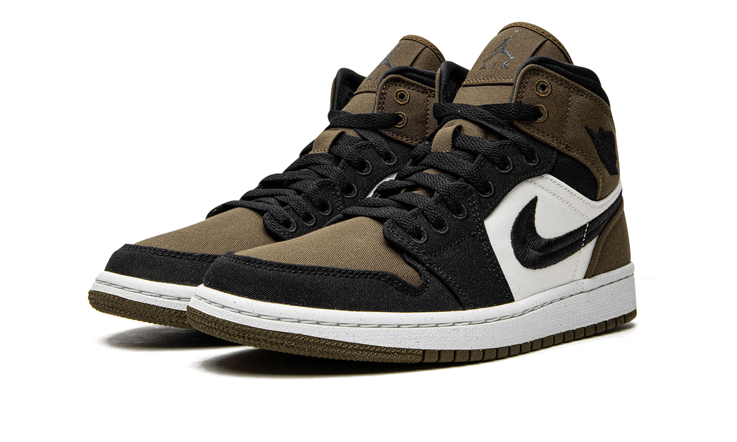 AIR JORDAN 1 MID SE WMNS "Olive Toe"