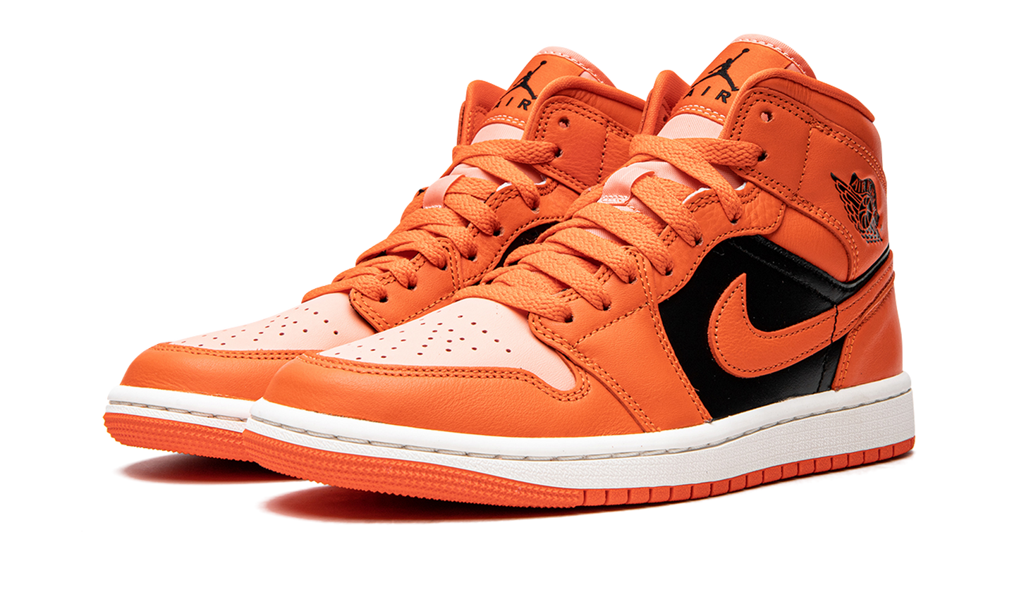 AIR JORDAN 1 MID SE WMNS "Orange / Black"