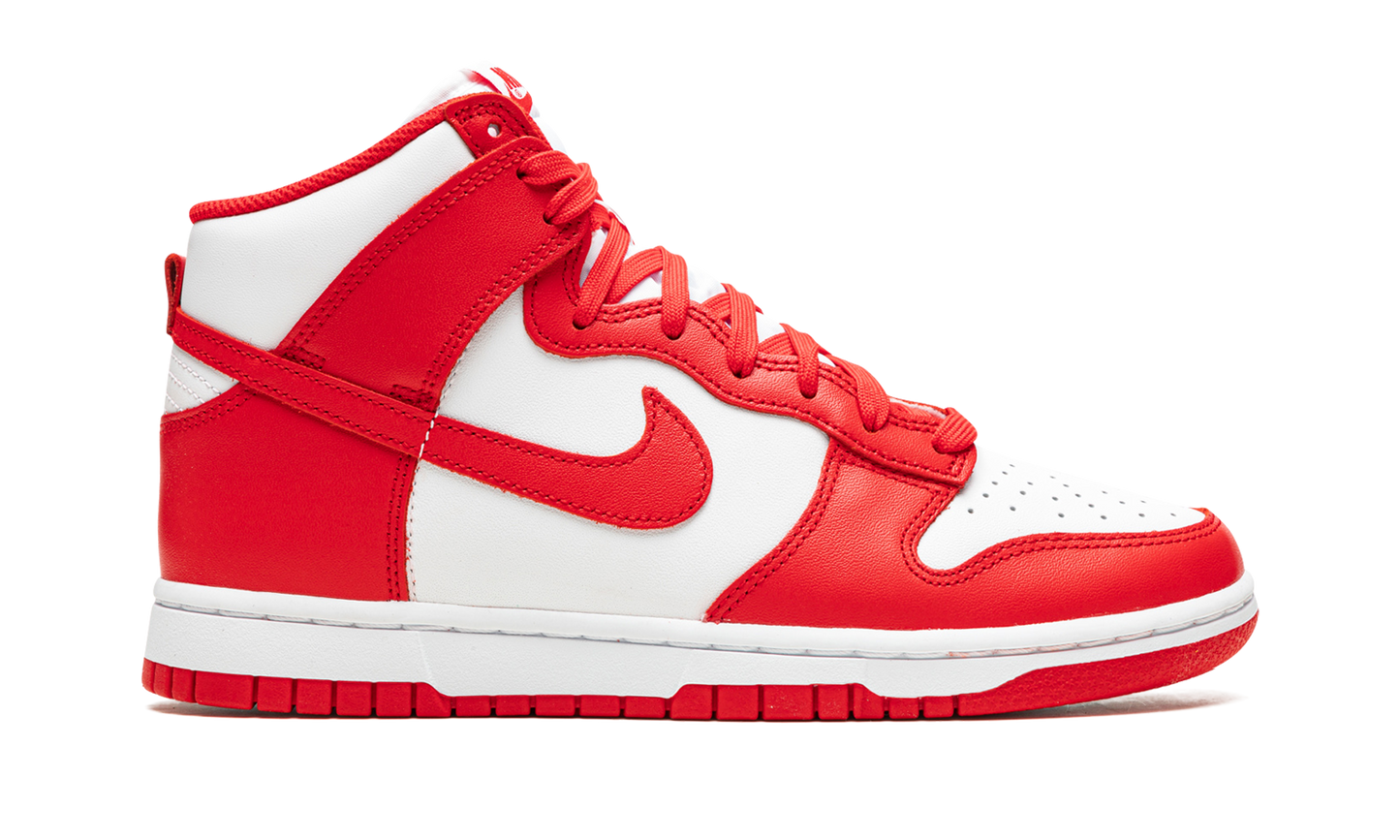 Dunk High "White / University Red"