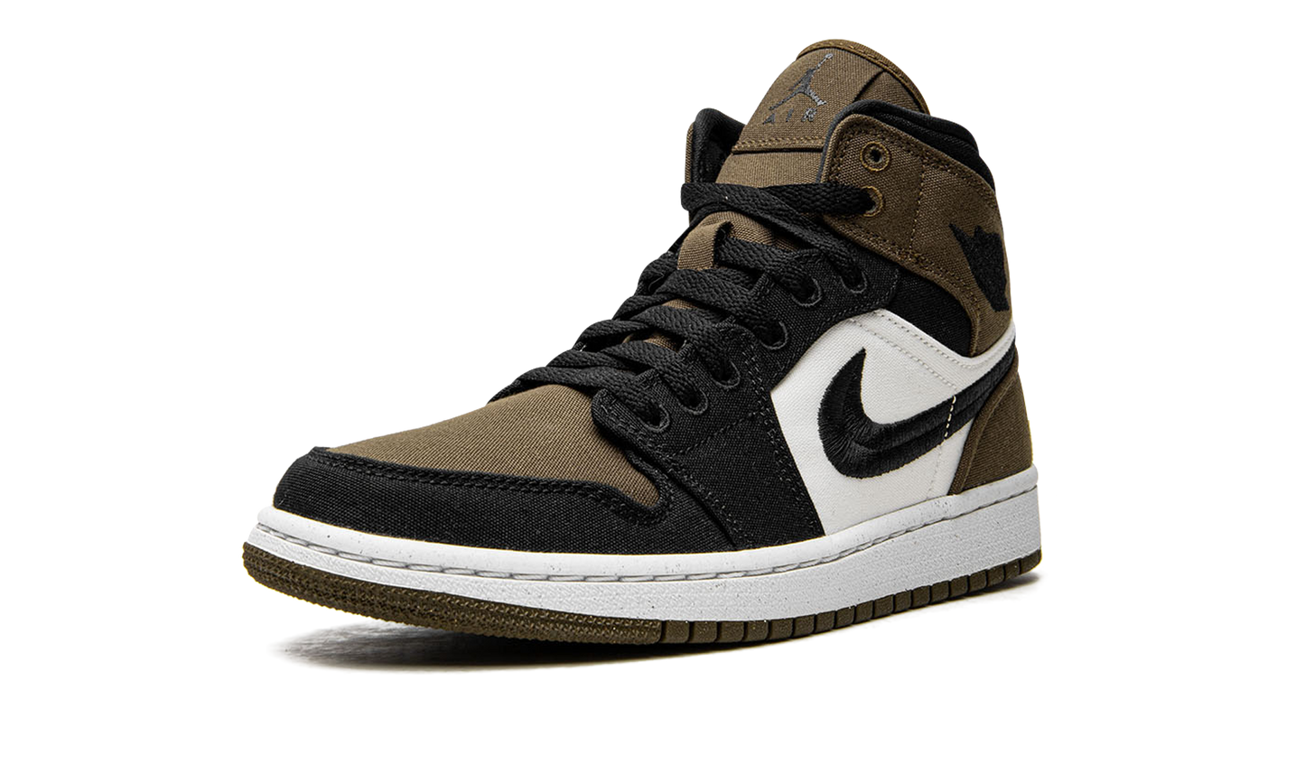 AIR JORDAN 1 MID SE WMNS "Olive Toe"