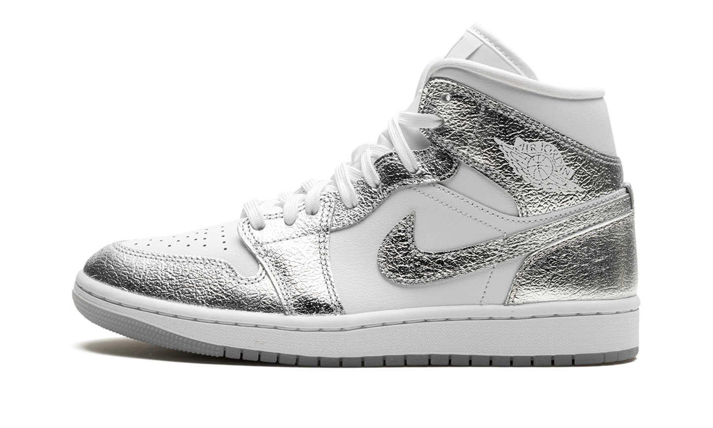 Air Jordan 1 Mid SE WMNS "Metallic Silver"