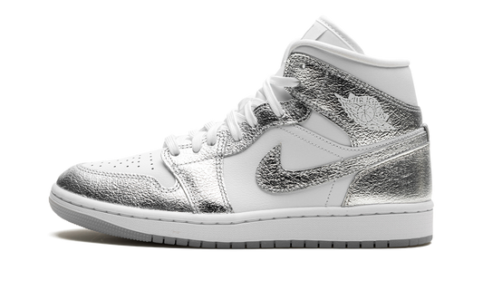 Air Jordan 1 Mid SE WMNS "Metallic Silver"
