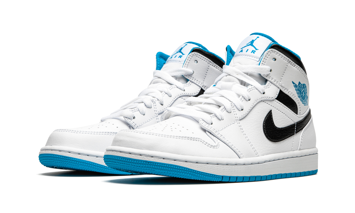 Air Jordan 1 Mid "White / Laser Blue"