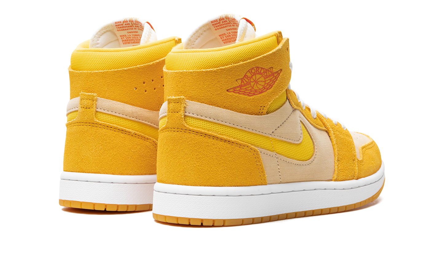Air Jordan 1 Zoom Air CMFT 2 WMNS "Yellow Ochre/Tour Yellow-Pale Vanilla-Safety"