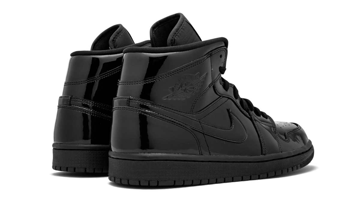 AIR JORDAN 1 MID WMNS "Black Patent Leather"