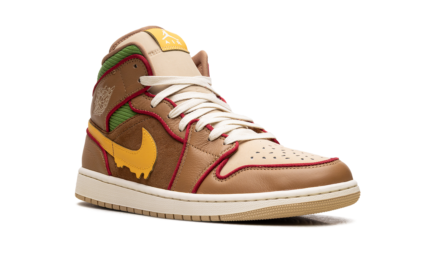 Jordan 1 Mid SE "Cheeseburger"