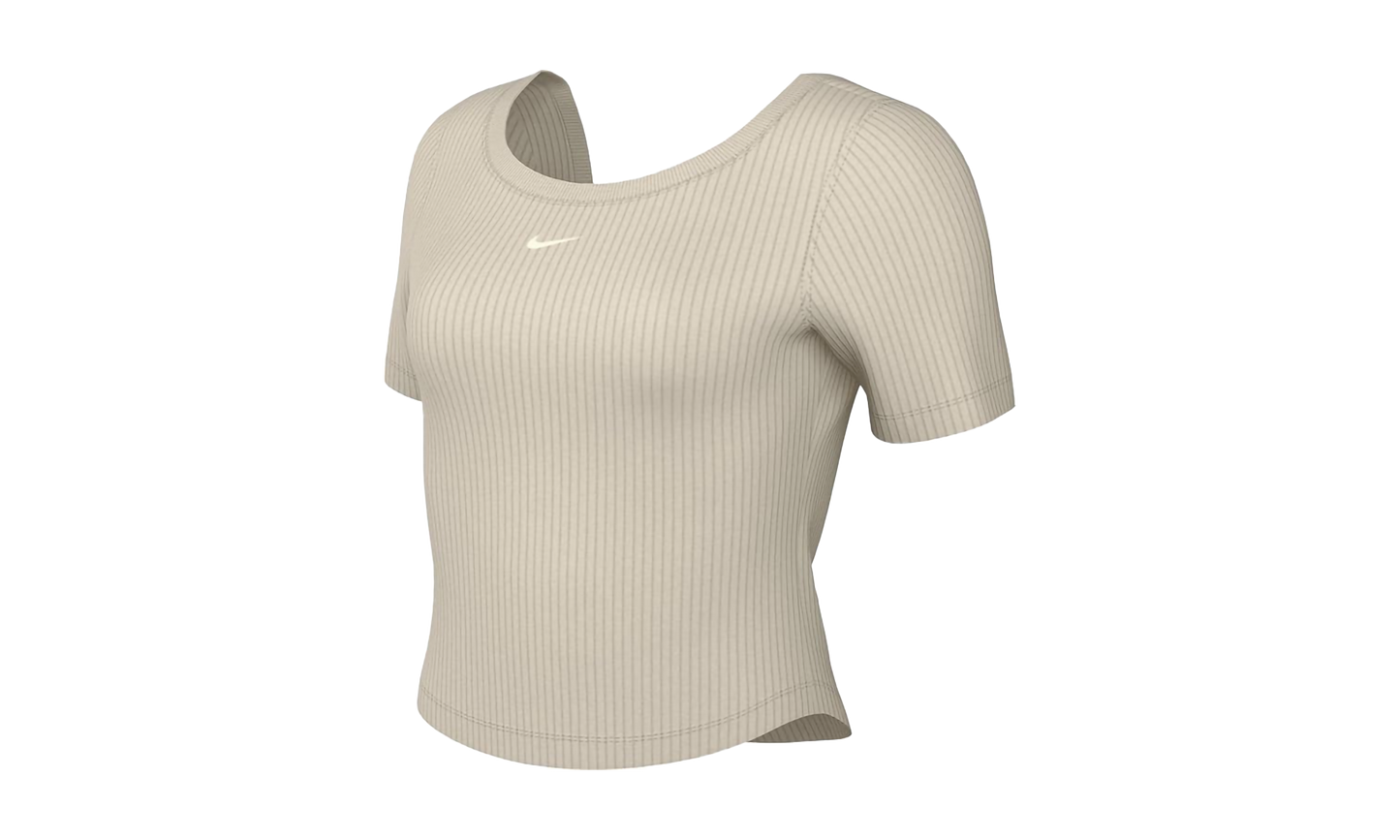 W NSW Chill Knit Tight Mini-Rib Top "BROWN"