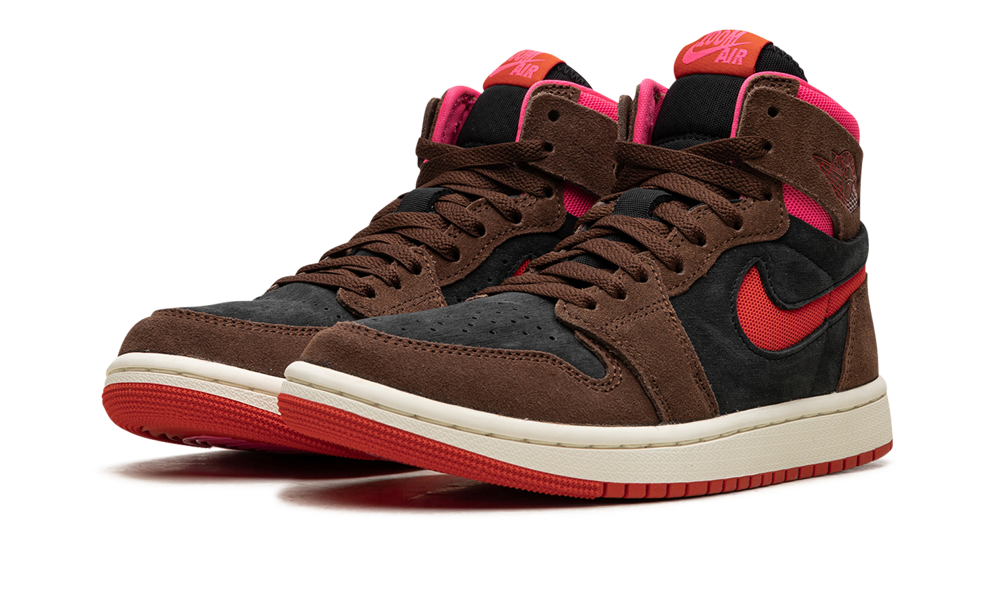 AIR JORDAN 1 ZOOM AIR CMFT WMNS "Cacao Wow/Picante Red/Black/Hyper Pink"