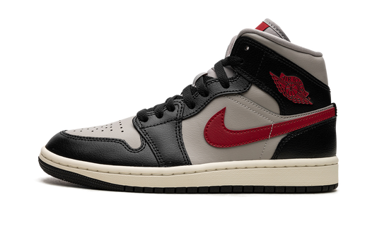 AIR JORDAN 1 MID WMNS "Black / Gym Red / College Grey"