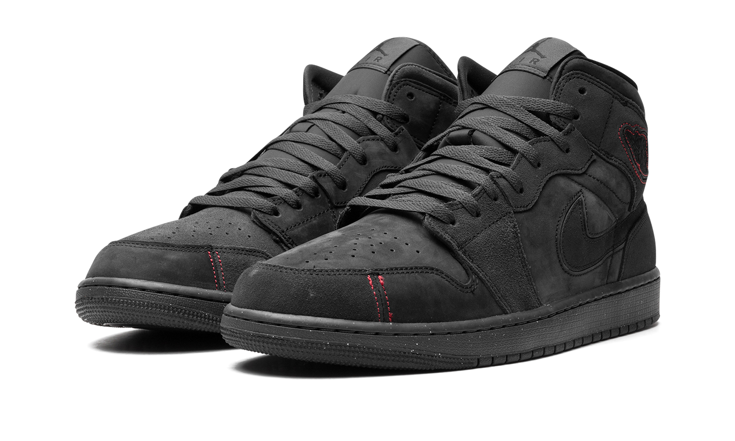 Air Jordan 1 Mid SE Craft "Dark Smoke Red"