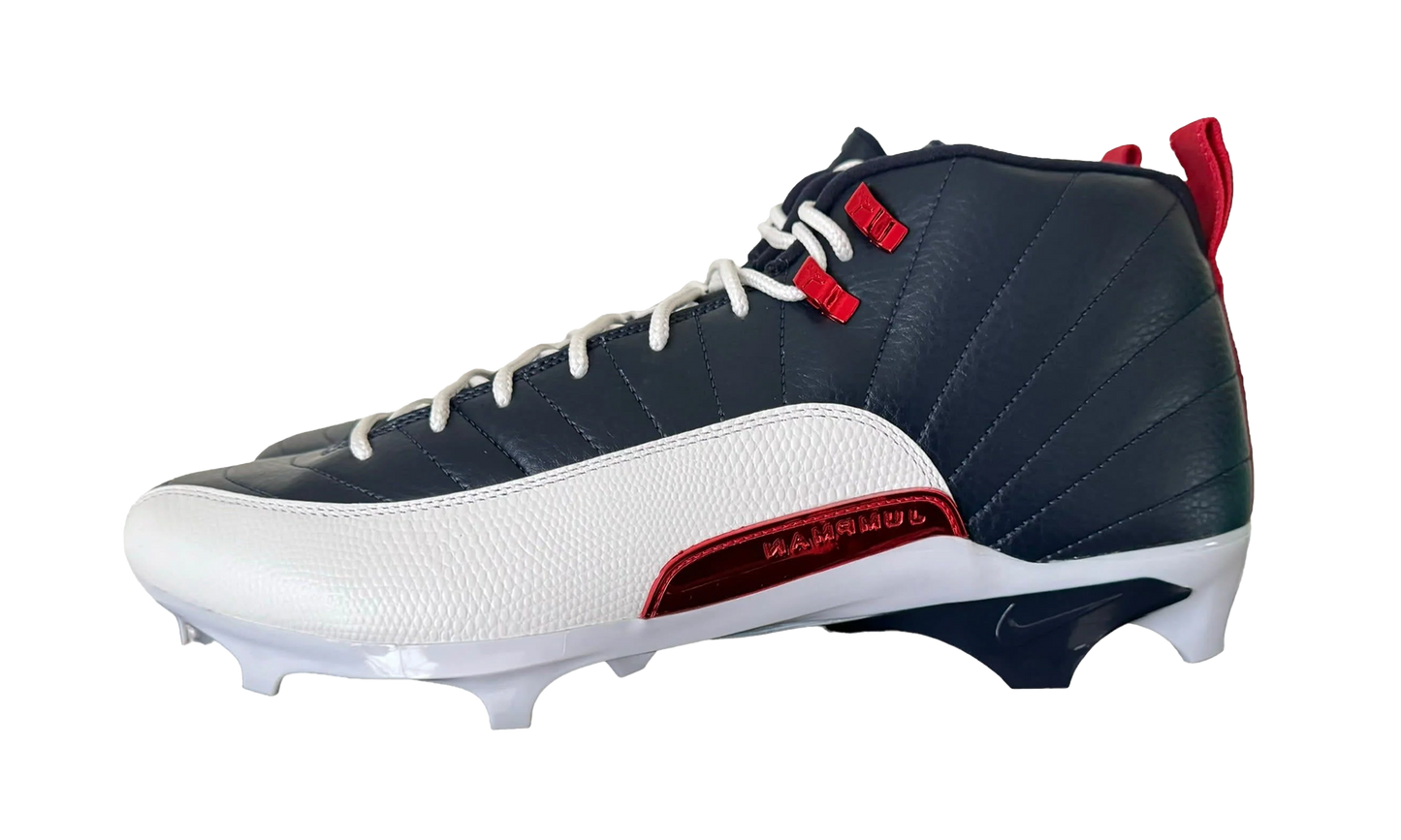 Air Jordan 12Alpha 3 PE Cleats "Howard University - Navy / White"