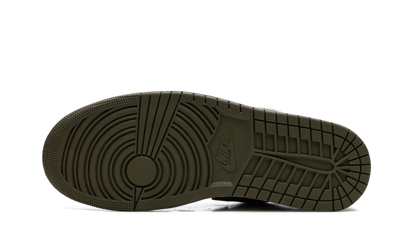 Air Jordan 1 Low "Black Toe Medium Olive"