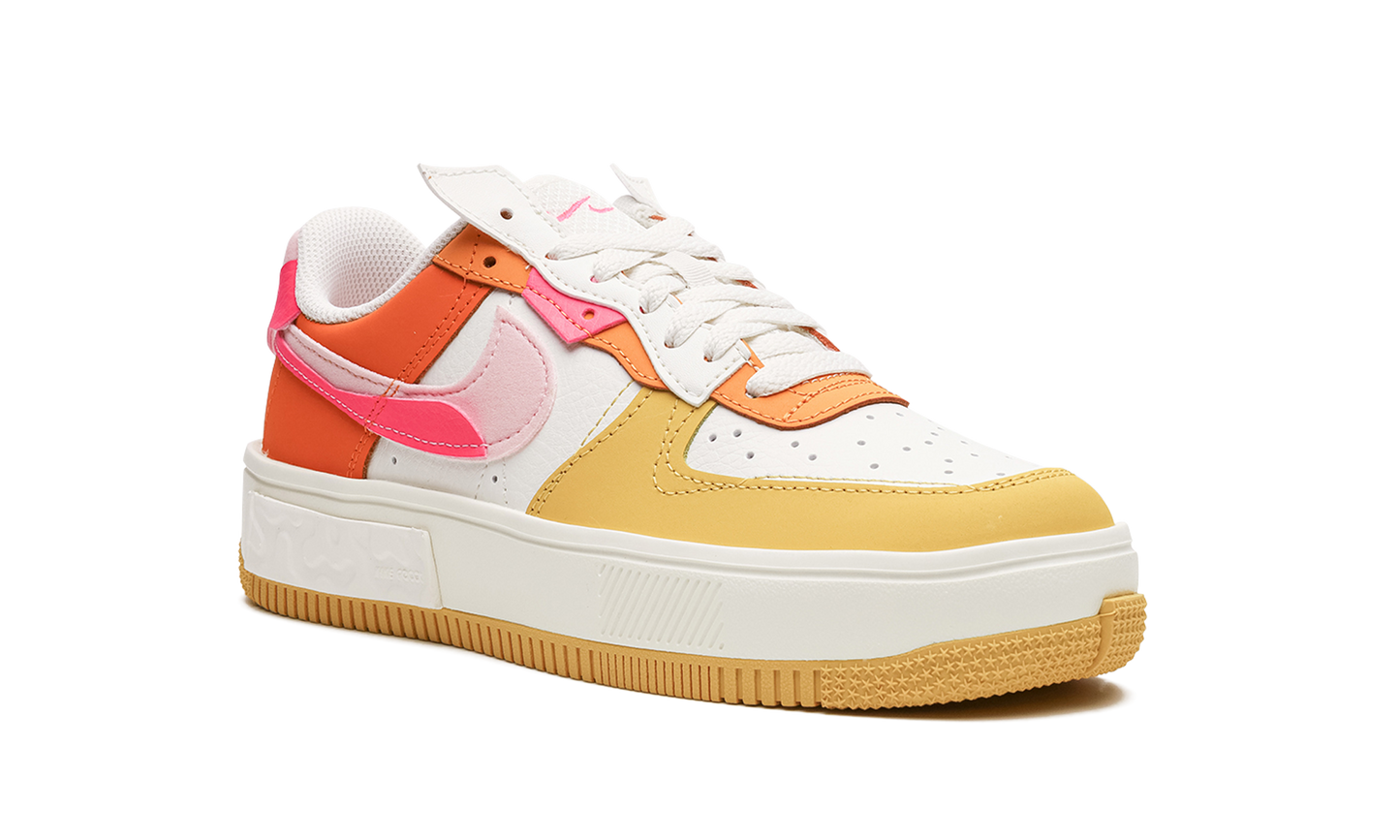 AIR FORCE 1 FONTANKA MNS WMNS "Summit White/Solar Flare/Medium Soft Pink/Hyper Pink"