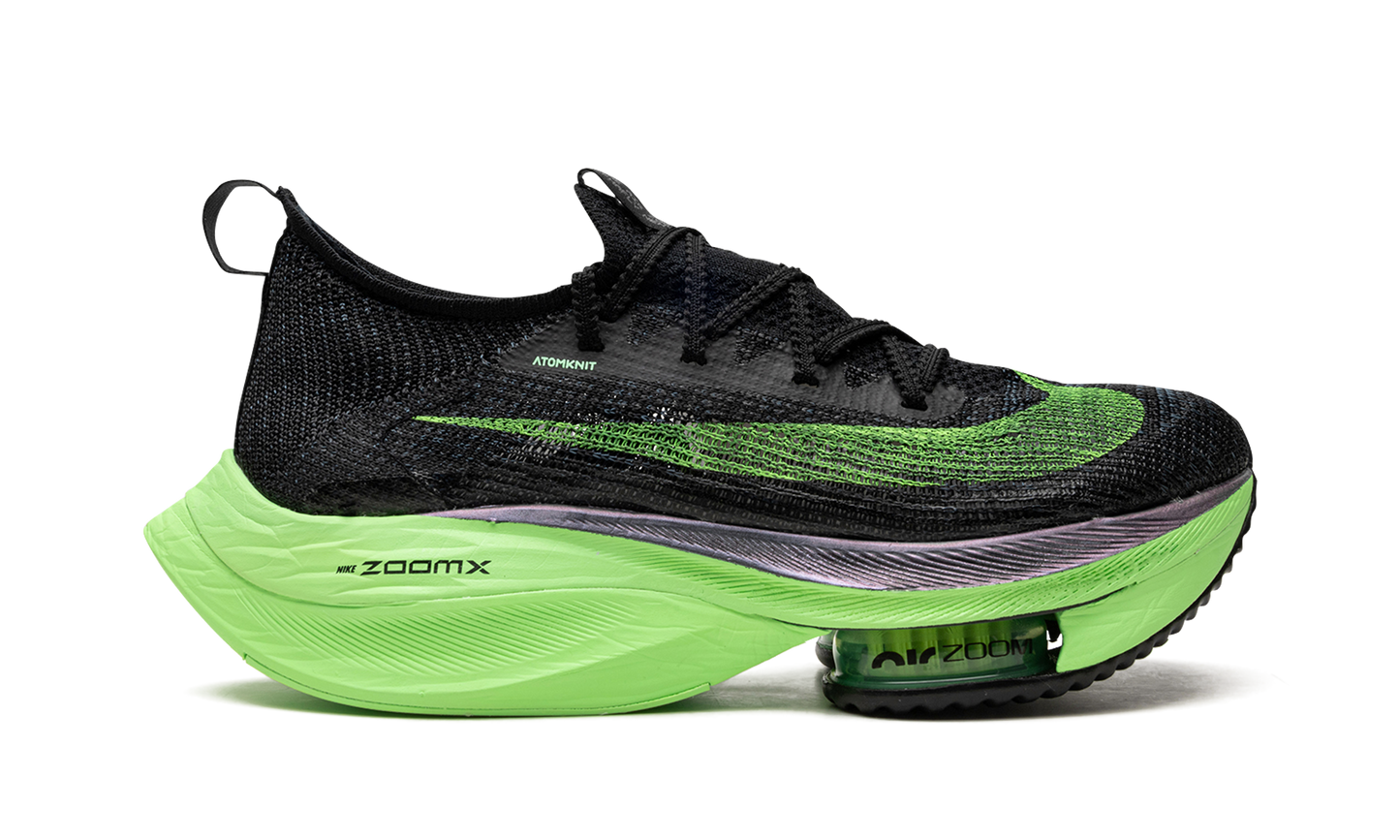 AIR ZOOM ALPHAFLY NEXT% WMNS "Black / Electric Green"