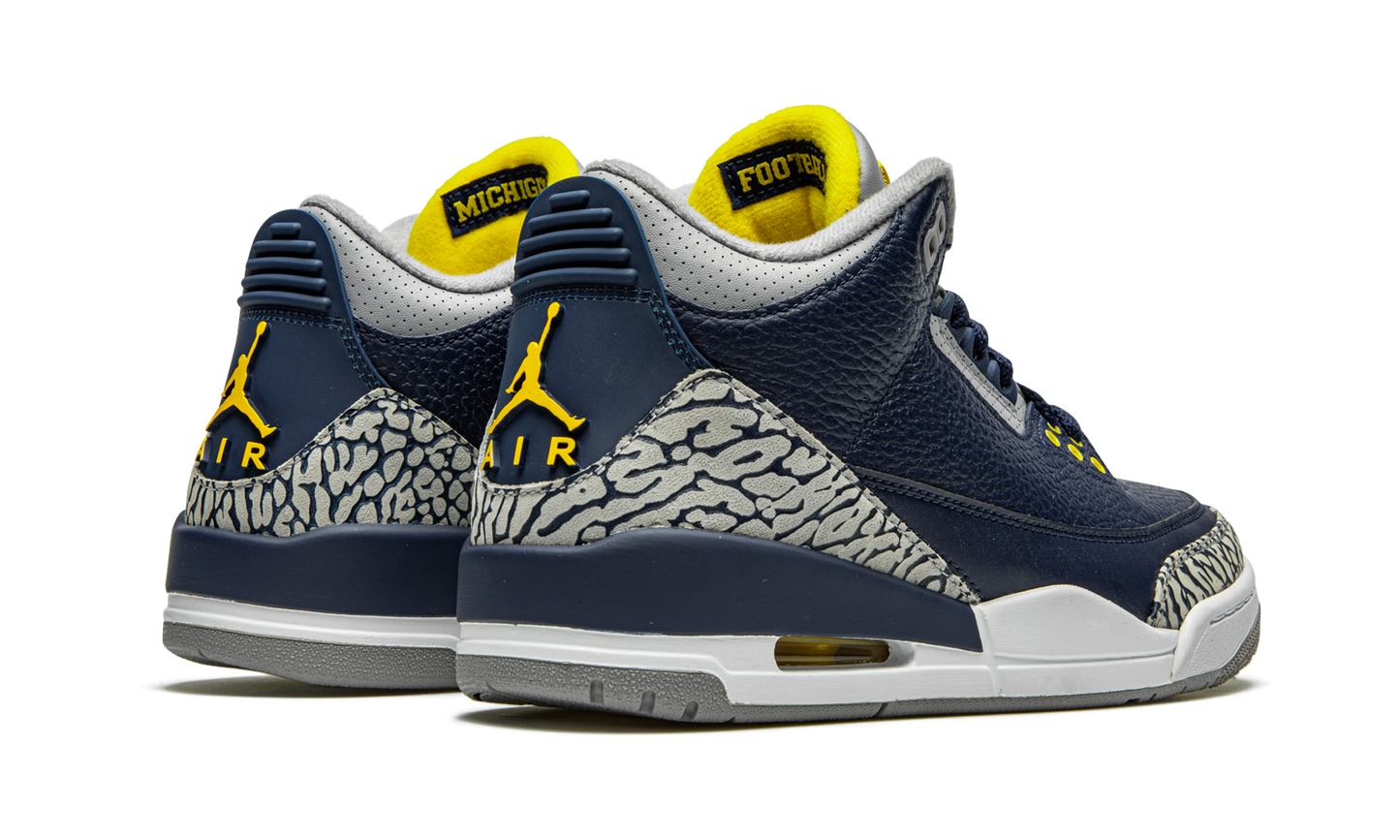 Air Jordan 3 Retro PE "Michigan"