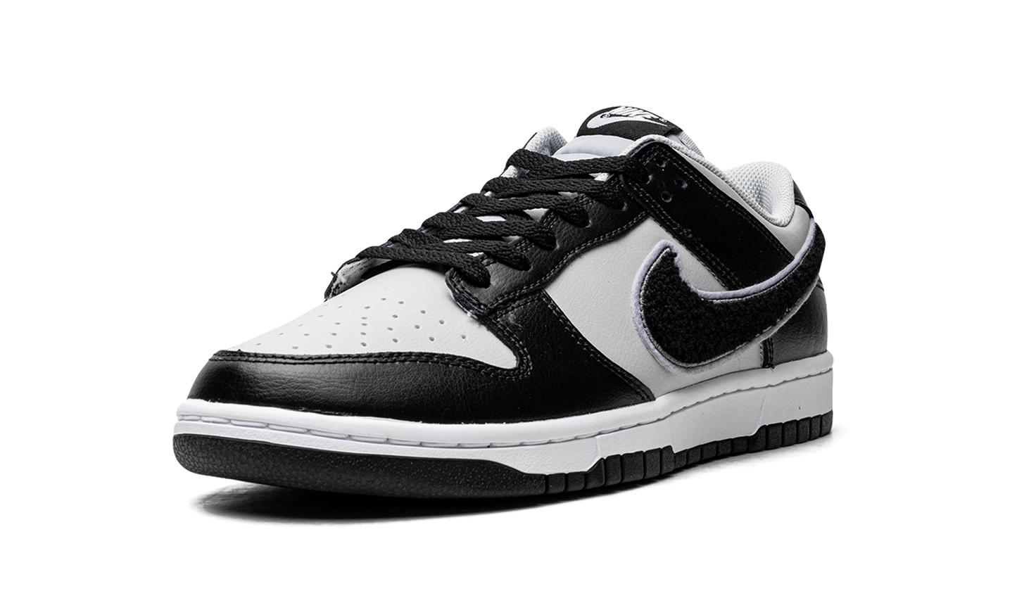 Dunk Low "Chenille Swoosh Black Grey"