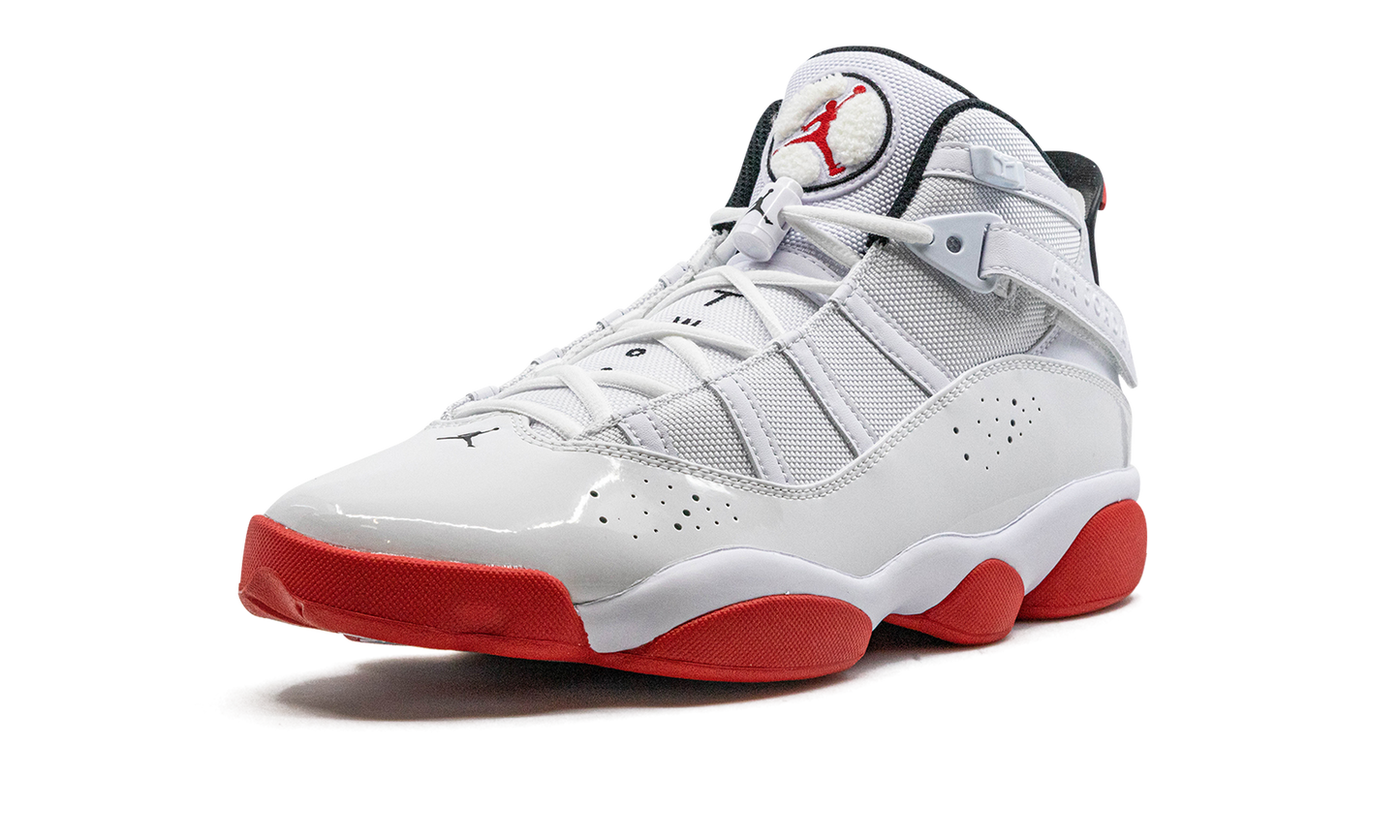 Jordan 6 Rings "White / University Red"