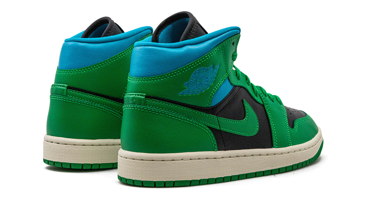 AIR JORDAN 1 MID WMNS "Lucky Green Aquatone"