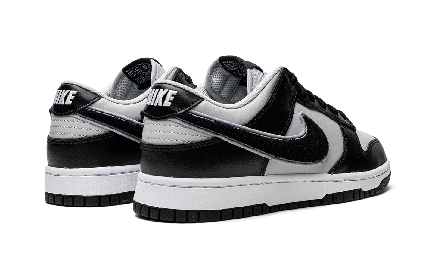 Dunk Low "Chenille Swoosh Black Grey"