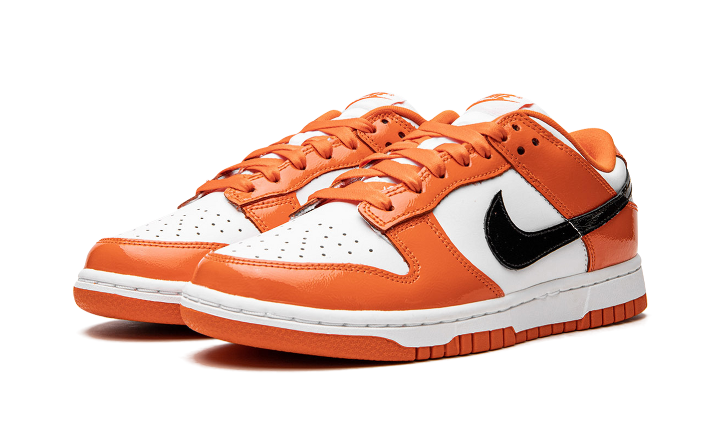 DUNK LO MNS WMNS "Orange / Black Patent Leather"