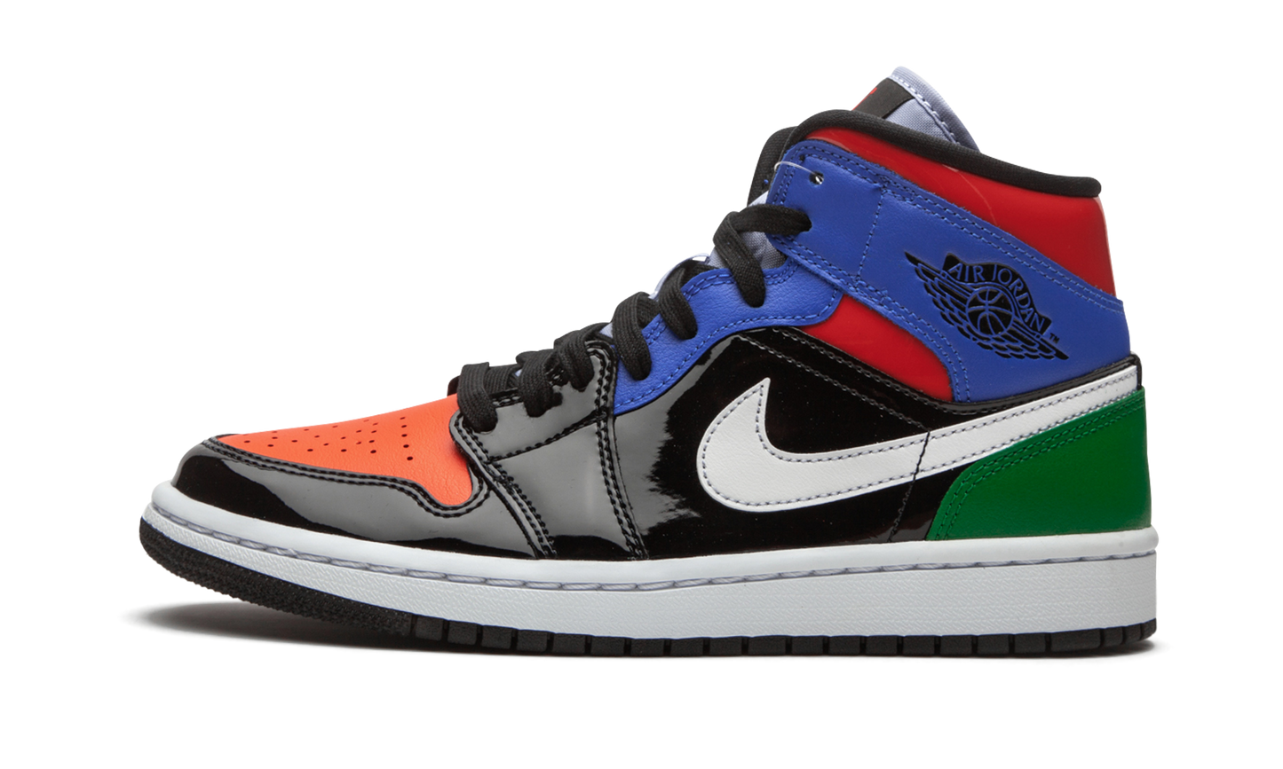 AIR JORDAN 1 MID SE WMNS "Multicolor Patent"