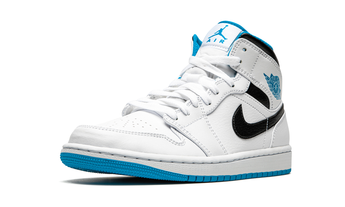 Air Jordan 1 Mid "White / Laser Blue"