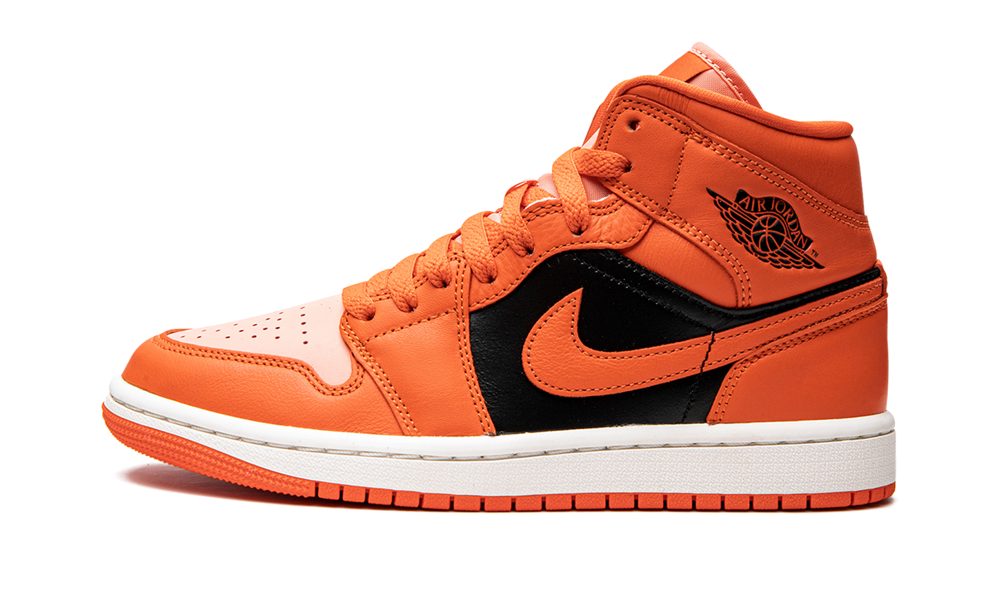 AIR JORDAN 1 MID SE WMNS "Orange / Black"