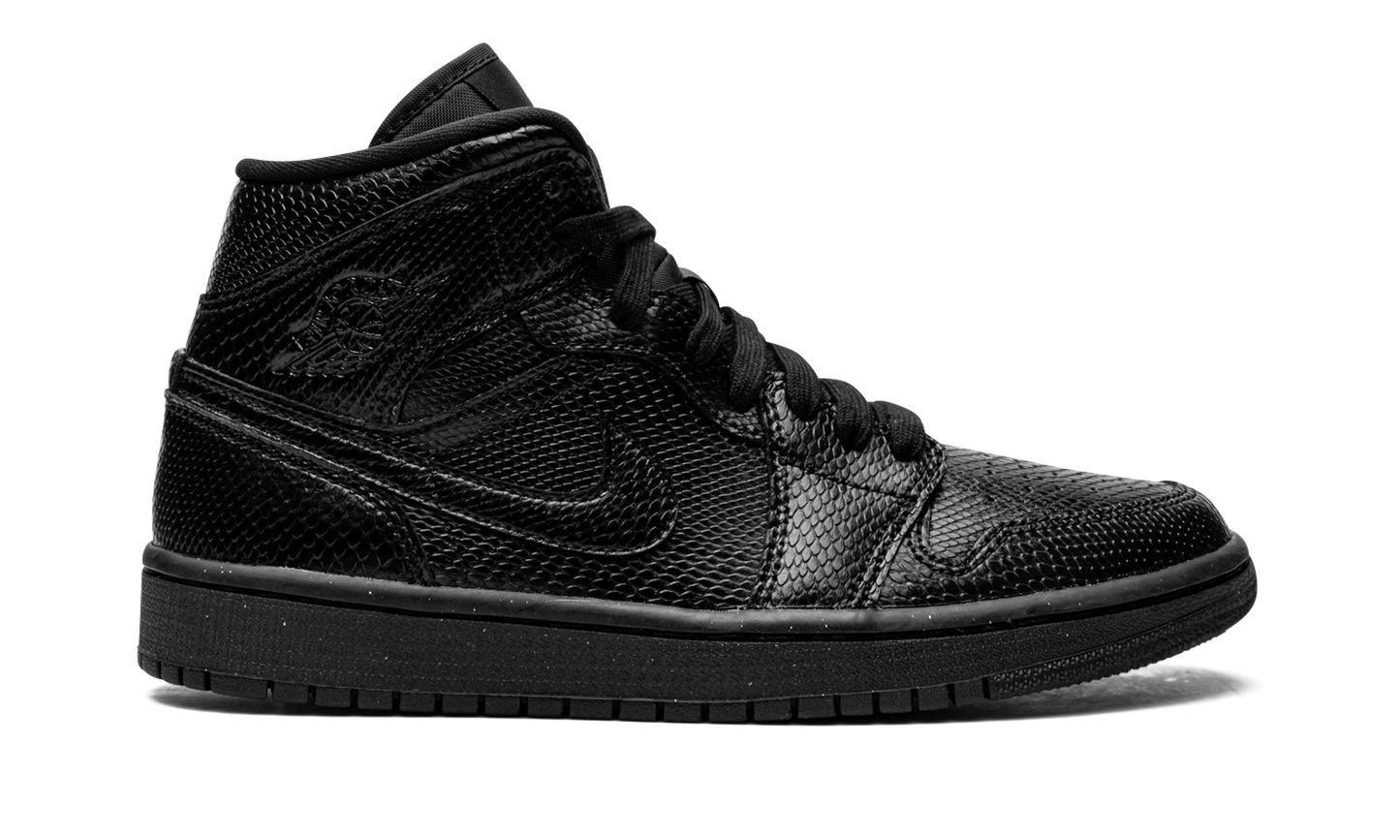 AIR JORDAN 1 MID WMNS "Black Snakeskin"
