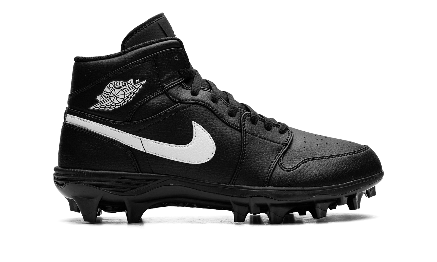 Jordan 1 Mid Cleat "Black / White"