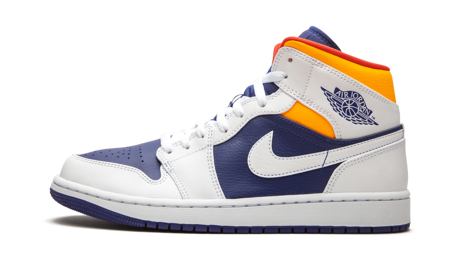 Air Jordan 1 Mid "Royal Blue / Laser Orange"