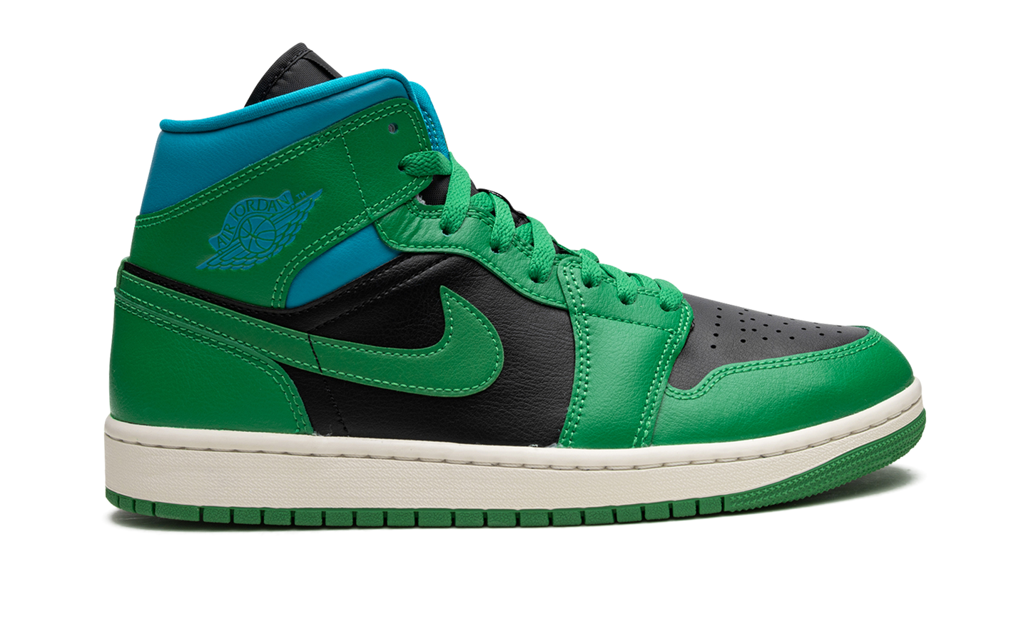 AIR JORDAN 1 MID WMNS "Lucky Green Aquatone"