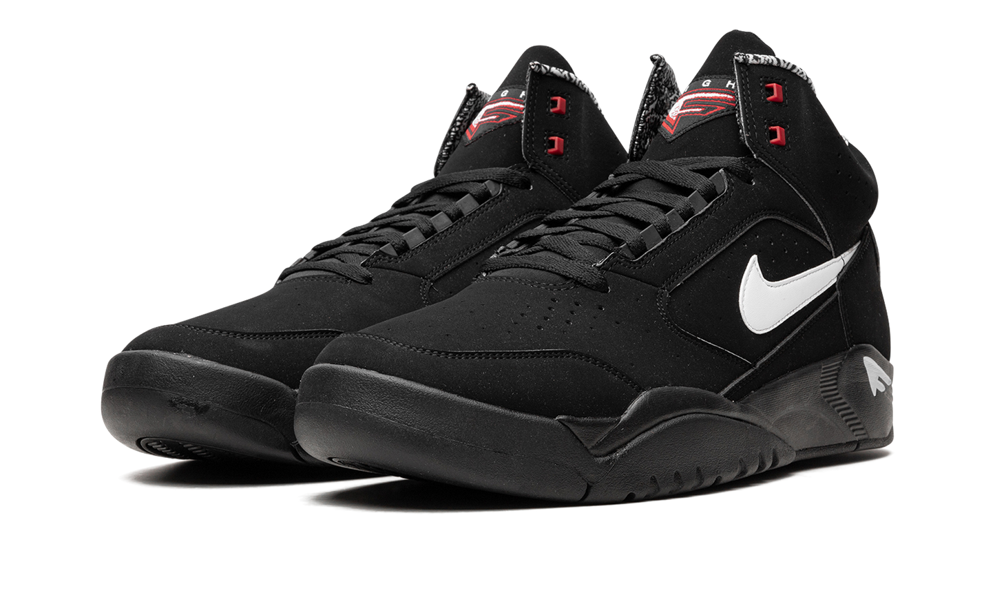 Air Flight Lite Mid "Black White Varsity Red"
