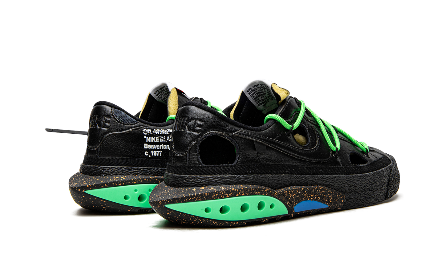 Blazer Low "Off-White - Black / Electro Green"